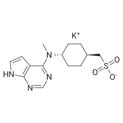 2124221-14-1 Potassium (trans-4-(methyl(7H-pyrrolo[2,3-d]pyrimidin-4-yl)amino)cyclohexyl)methanesulf