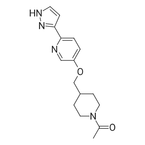 1-(4-(((6-(1H-Pyrazol-3-yl)pyridin-3-yl)oxy)methyl)piperidin-1-yl)ethan-1-one