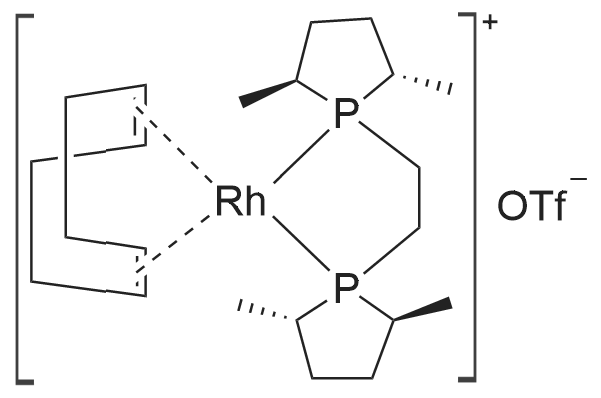1,2-BIs((2S,5S)-2,5-dimethylphospholano)ethane(cyclooctadiene)rhodium(I) trifluoromethanesulfonate