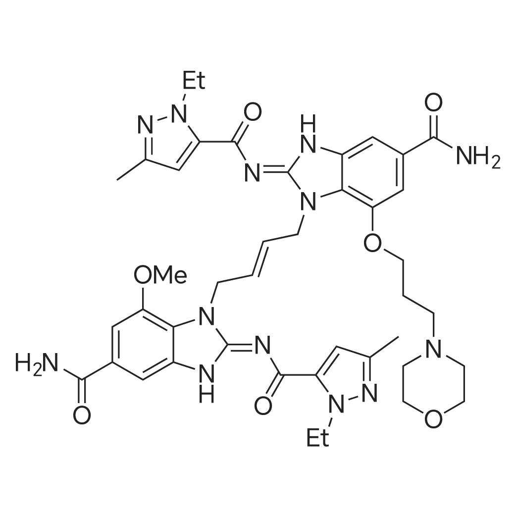 (E)-1-((E)-4-((E)-5-Carbamoyl-2-((1-ethyl-3-methyl-1H-pyrazole-5-carbonyl)imino)-7-(3-morpholinoprop