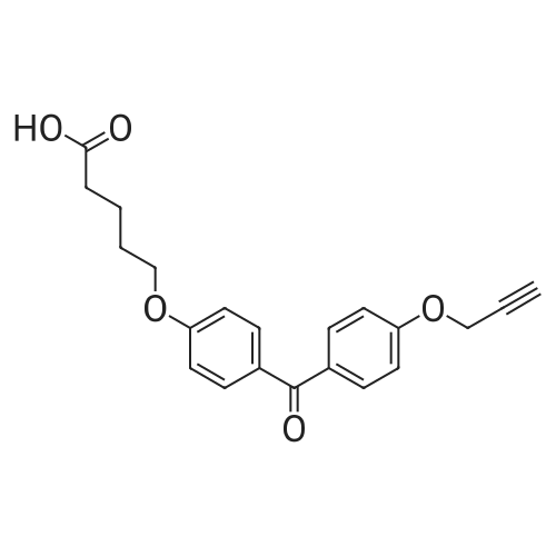 5-(4-(4-(Prop-2-yn-1-yloxy)benzoyl)phenoxy)pentanoic acid