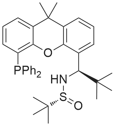 (R)-N-((R)-1-(5-(Diphenylphosphanyl)-9,9-dimethyl-9H-xanthen-4-yl)-2,2-dimethylpropyl)-2-methylpropa