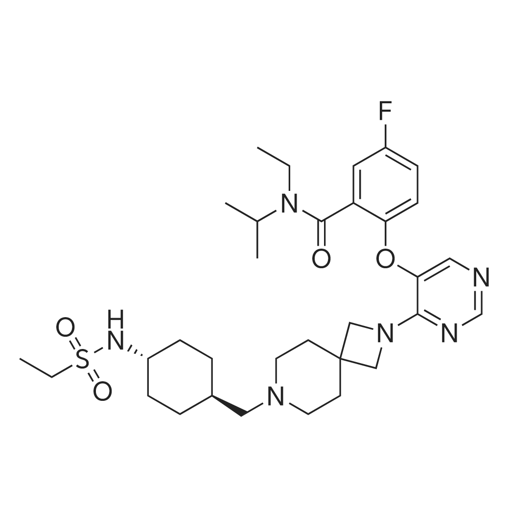 N-Ethyl-2-((4-(7-((trans-4-(ethylsulfonamido)cyclohexyl)methyl)-2,7-diazaspiro[3.5]nonan-2-yl)pyrimi