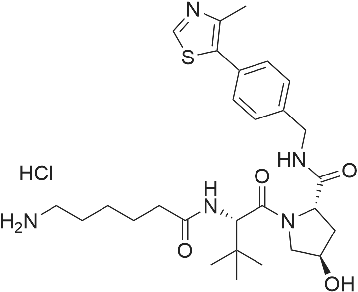 (2S,4R)-1-((S)-2-(6-Aminohexanamido)-3,3-dimethylbutanoyl)-4-hydroxy-N-(4-(4-methylthiazol-5-yl)benz