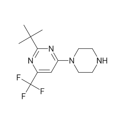 2-(tert-Butyl)-4-(piperazin-1-yl)-6-(trifluoromethyl)pyrimidine