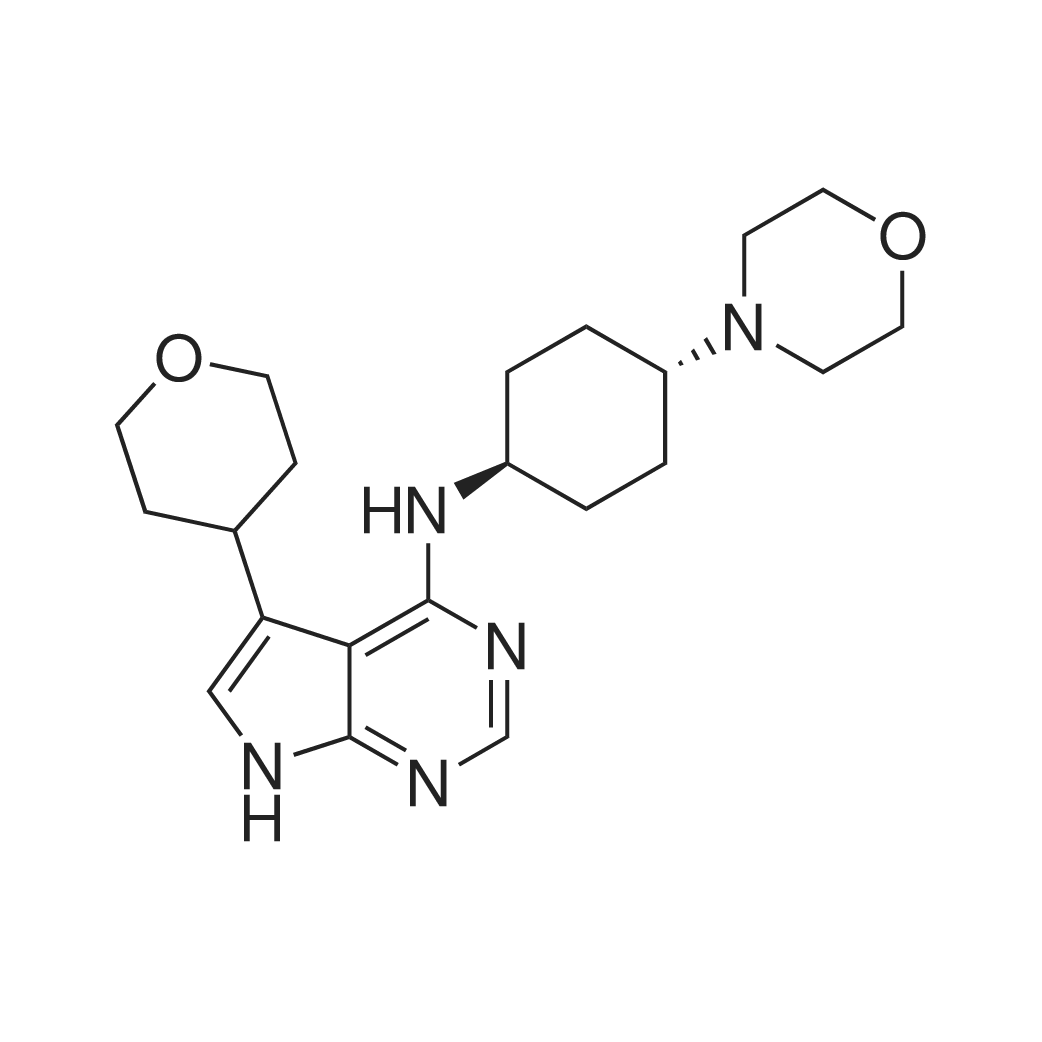 N-(trans-4-Morpholinocyclohexyl)-5-(tetrahydro-2H-pyran-4-yl)-7H-pyrrolo[2,3-d]pyrimidin-4-amine