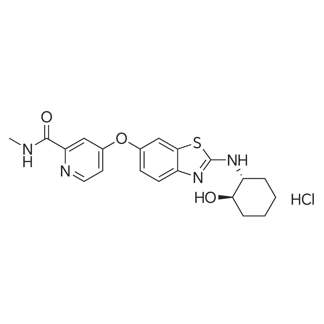 4-((2-(((1R,2R)-2-Hydroxycyclohexyl)amino)benzo[d]thiazol-6-yl)oxy)-N-methylpicolinamide hydrochlori