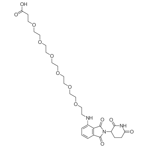 1-((2-(2,6-Dioxopiperidin-3-yl)-1,3-dioxoisoindolin-4-yl)amino)-3,6,9,12,15,18-hexaoxahenicosan-21-o
