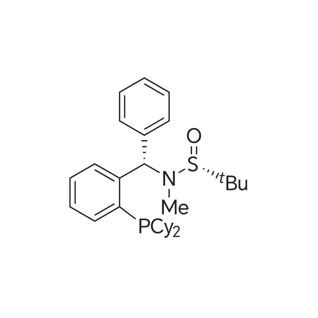 (R)-N-((S)-(2-(dicyclohexylphosphanyl)phenyl)(phenyl)methyl)-N,2-dimethylpropane-2-sulfinamide