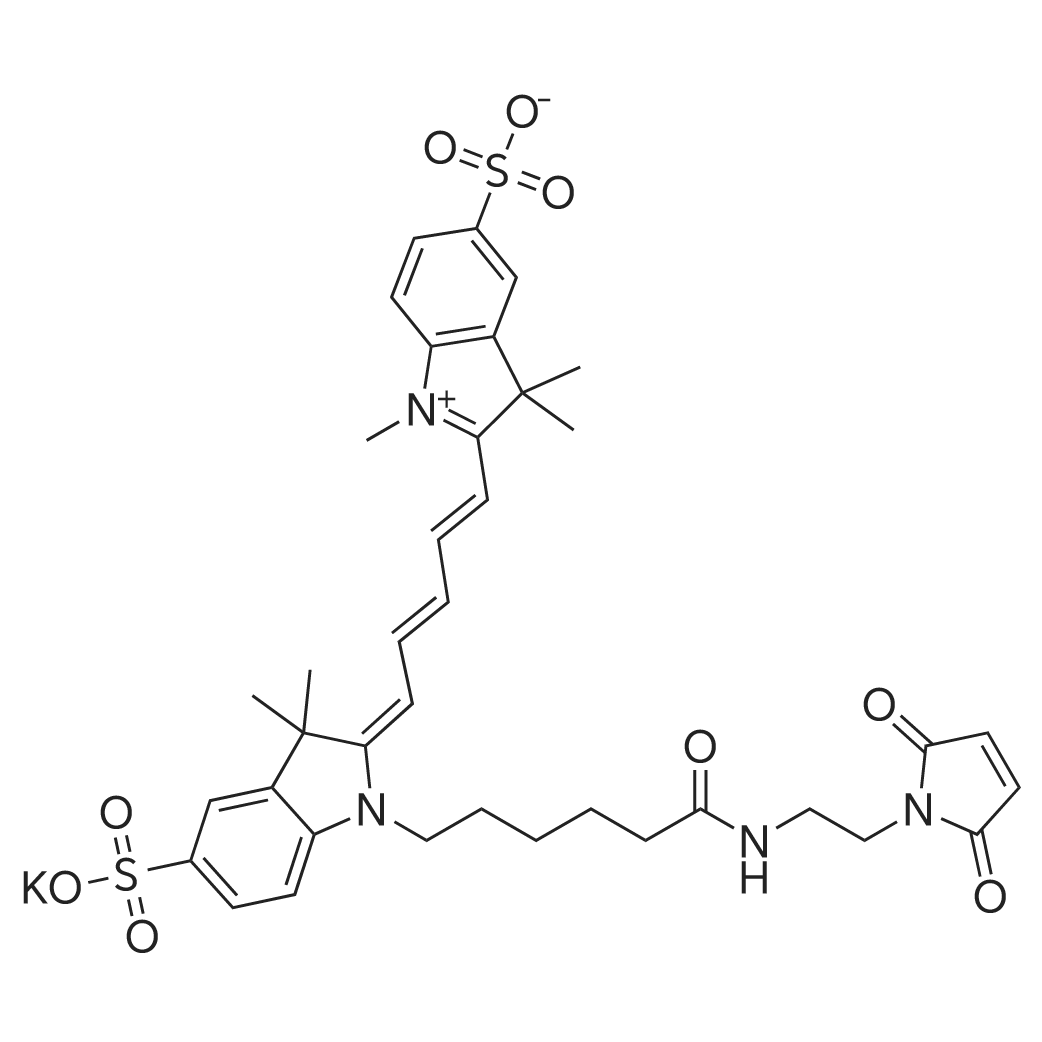 Potassium 2-(5-(1-(6-((2-(2,5-dioxo-2,5-dihydro-1H-pyrrol-1-yl)ethyl)amino)-6-oxohexyl)-3,3-dimethyl