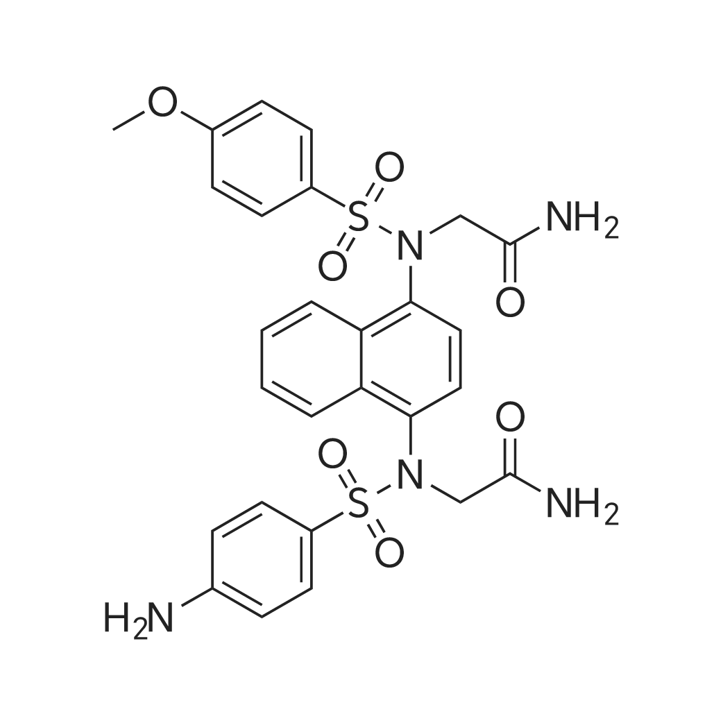 2-((N-(4-((4-Amino-N-(2-amino-2-oxoethyl)phenyl)sulfonamido)naphthalen-1-yl)-4-methoxyphenyl)sulfona