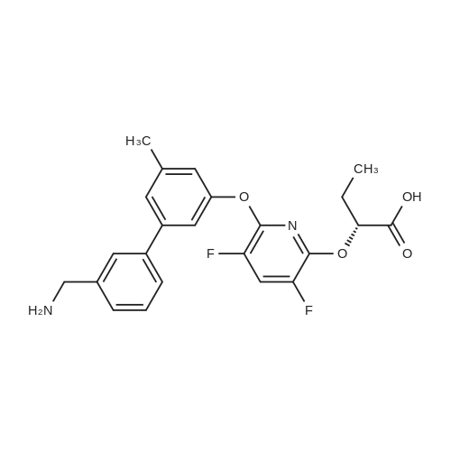(R)-2-((6-((3'-(Aminomethyl)-5-methyl-[1,1'-biphenyl]-3-yl)oxy)-3,5-difluoropyridin-2-yl)oxy)butanoi