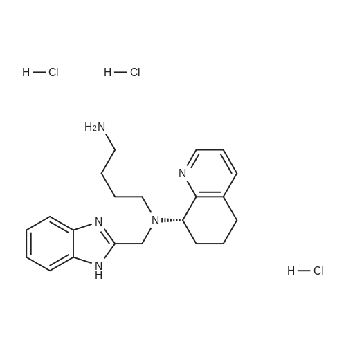 (S)-N1-((1H-Benzo[d]imidazol-2-yl)methyl)-N1-(5,6,7,8-tetrahydroquinolin-8-yl)butane-1,4-diamine tri