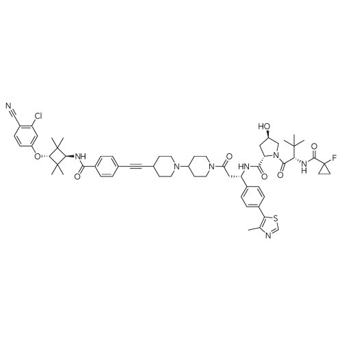 (2S,4R)-N-((S)-3-(4-((4-((trans-3-(3-Chloro-4-cyanophenoxy)-2,2,4,4-tetramethylcyclobutyl)carbamoyl)