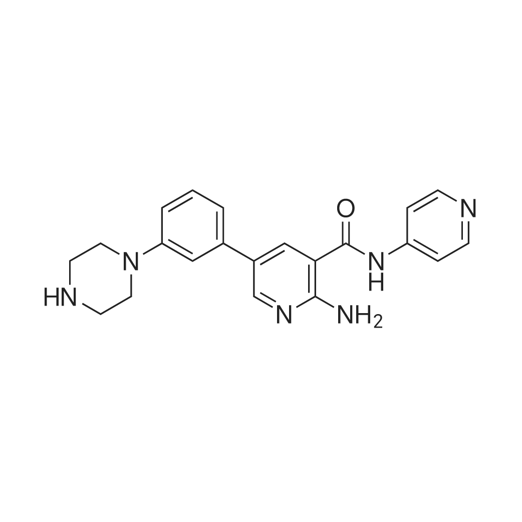 2-Amino-5-(3-(piperazin-1-yl)phenyl)-N-(pyridin-4-yl)nicotinamide