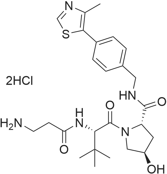 (2S,4R)-1-((S)-2-(3-Aminopropanamido)-3,3-dimethylbutanoyl)-4-hydroxy-N-(4-(4-methylthiazol-5-yl)ben