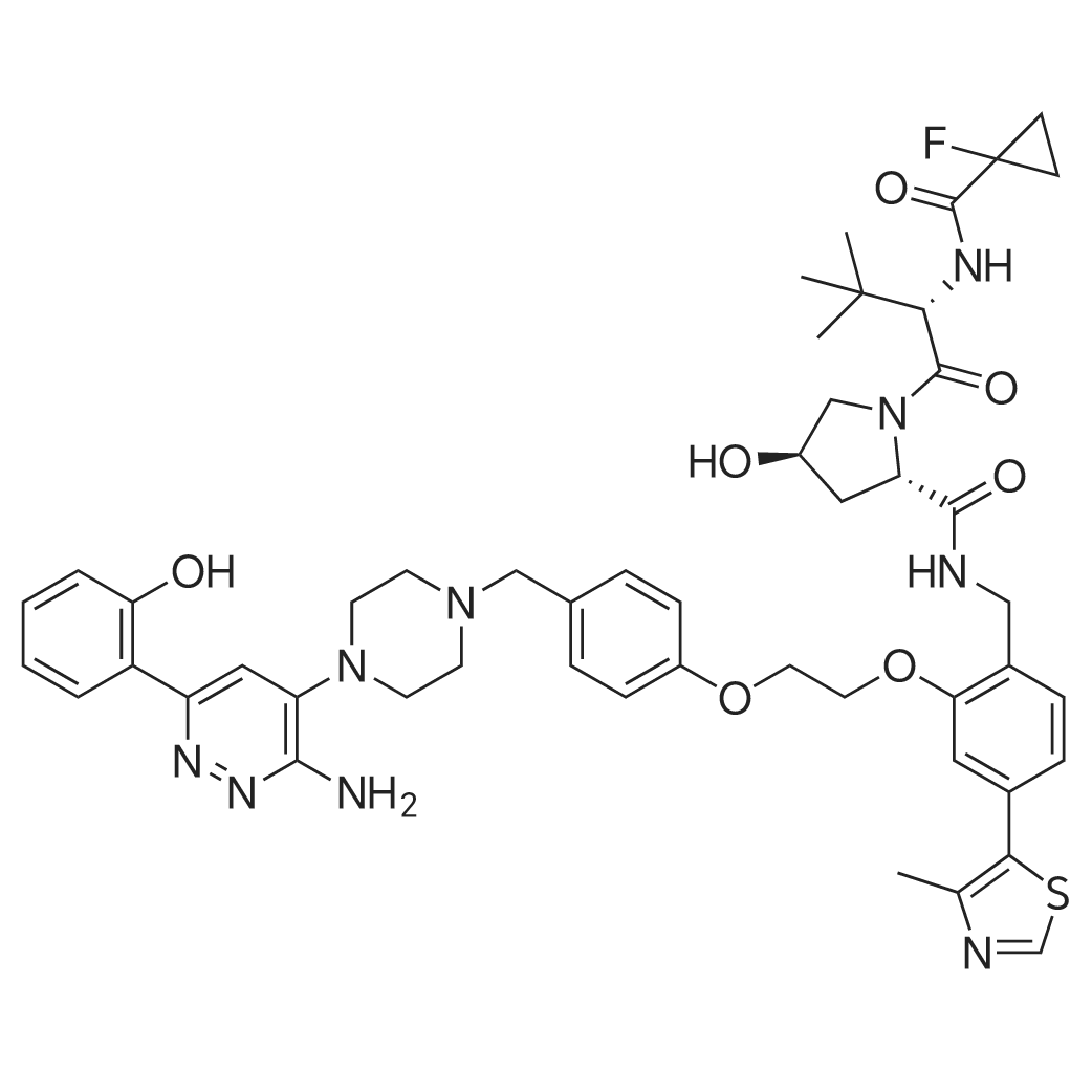 (2S,4R)-N-(2-(2-(4-((4-(3-Amino-6-(2-hydroxyphenyl)pyridazin-4-yl)piperazin-1-yl)methyl)phenoxy)etho