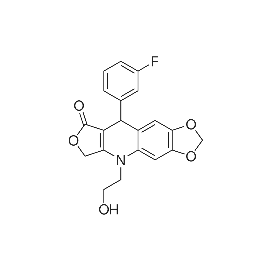 9-(3-Fluorophenyl)-5-(2-hydroxyethyl)-6,9-dihydro-[1,3]dioxolo[4,5-g]furo[3,4-b]quinolin-8(5H)-one