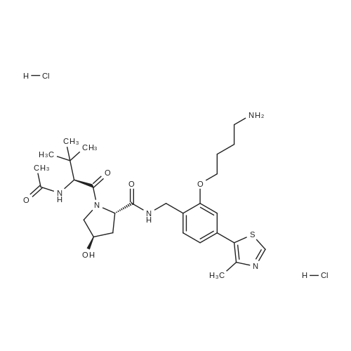 (2S,4R)-1-((S)-2-Acetamido-3,3-dimethylbutanoyl)-N-(2-(4-aminobutoxy)-4-(4-methylthiazol-5-yl)benzyl