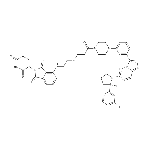 2412055-93-5 2-(2,6-Dioxopiperidin-3-yl)-4-((2-(3-(4-(6-(6-((R)-2-(3-fluorophenyl)pyrrolidin-1-yl)im