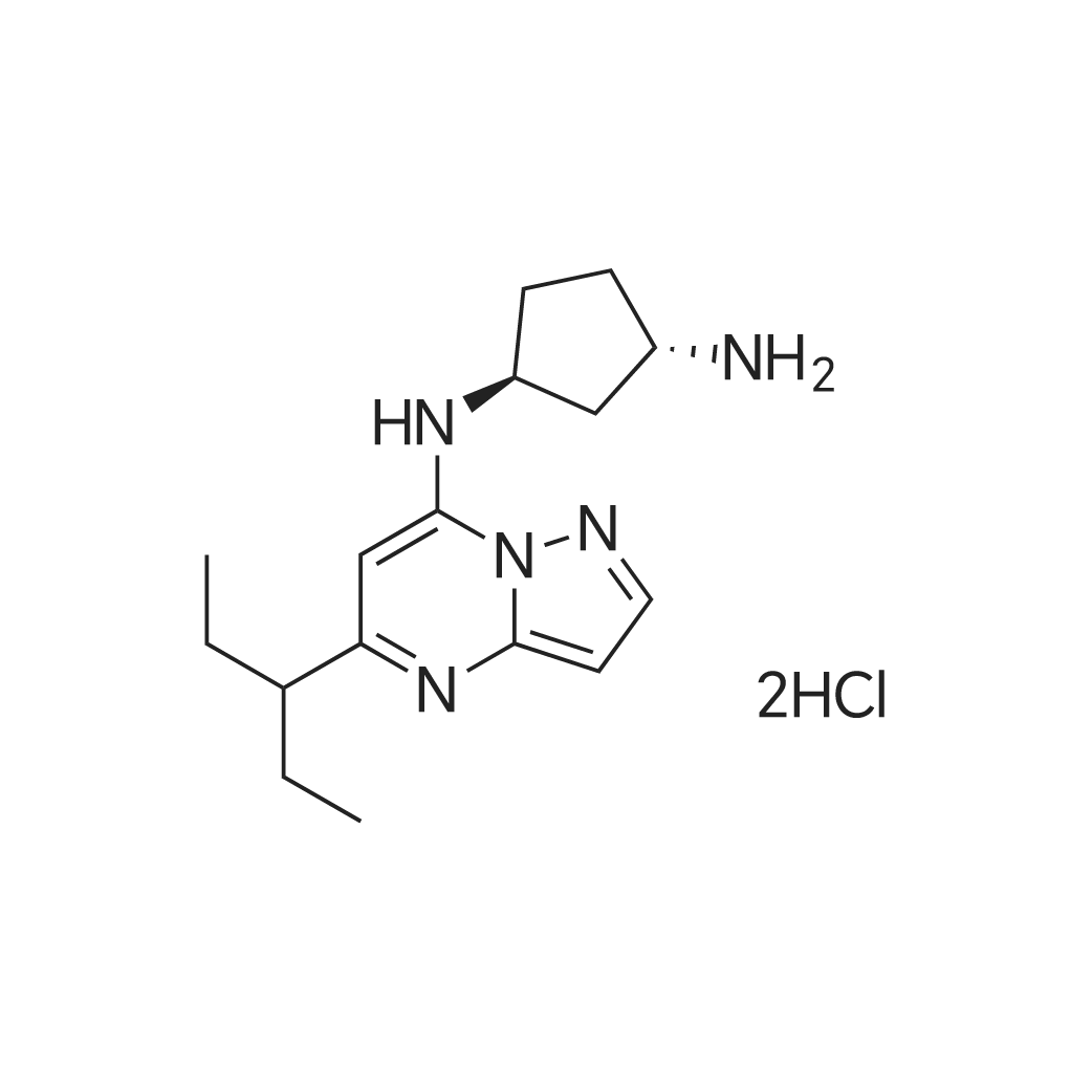 (1S,3S)-N1-(5-(Pentan-3-yl)pyrazolo[1,5-a]pyrimidin-7-yl)cyclopentane-1,3-diamine dihydrochloride