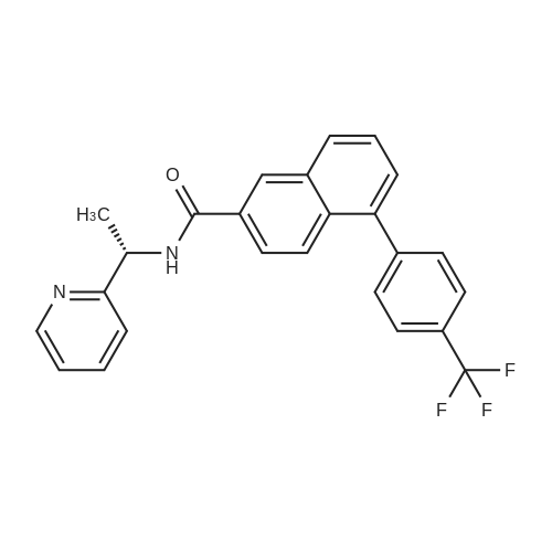 (S)-N-(1-(Pyridin-2-yl)ethyl)-5-(4-(trifluoromethyl)phenyl)-2-naphthamide