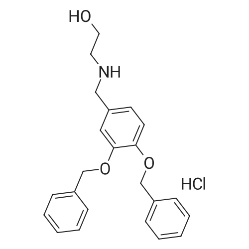 2-((3,4-Bis(benzyloxy)benzyl)amino)ethan-1-ol hydrochloride