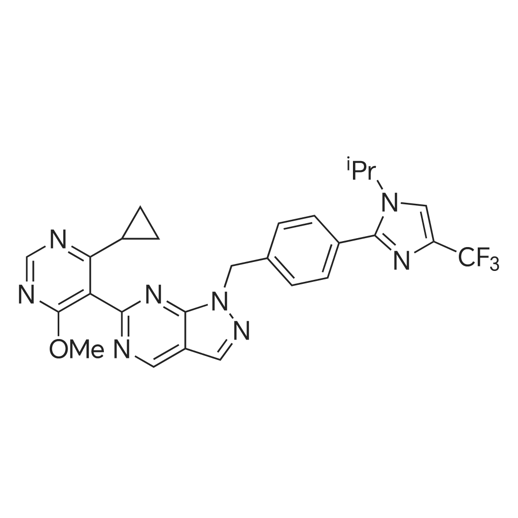 6-(4-Cyclopropyl-6-methoxypyrimidin-5-yl)-1-(4-(1-isopropyl-4-(trifluoromethyl)-1H-imidazol-2-yl)ben