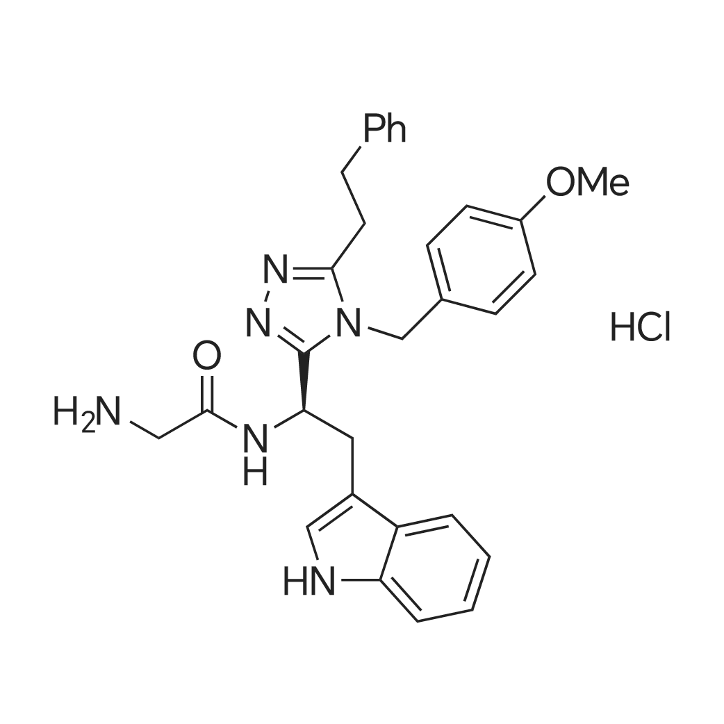 (R)-N-(2-(1H-Indol-3-yl)-1-(4-(4-methoxybenzyl)-5-phenethyl-4H-1,2,4-triazol-3-yl)ethyl)-2-aminoacet