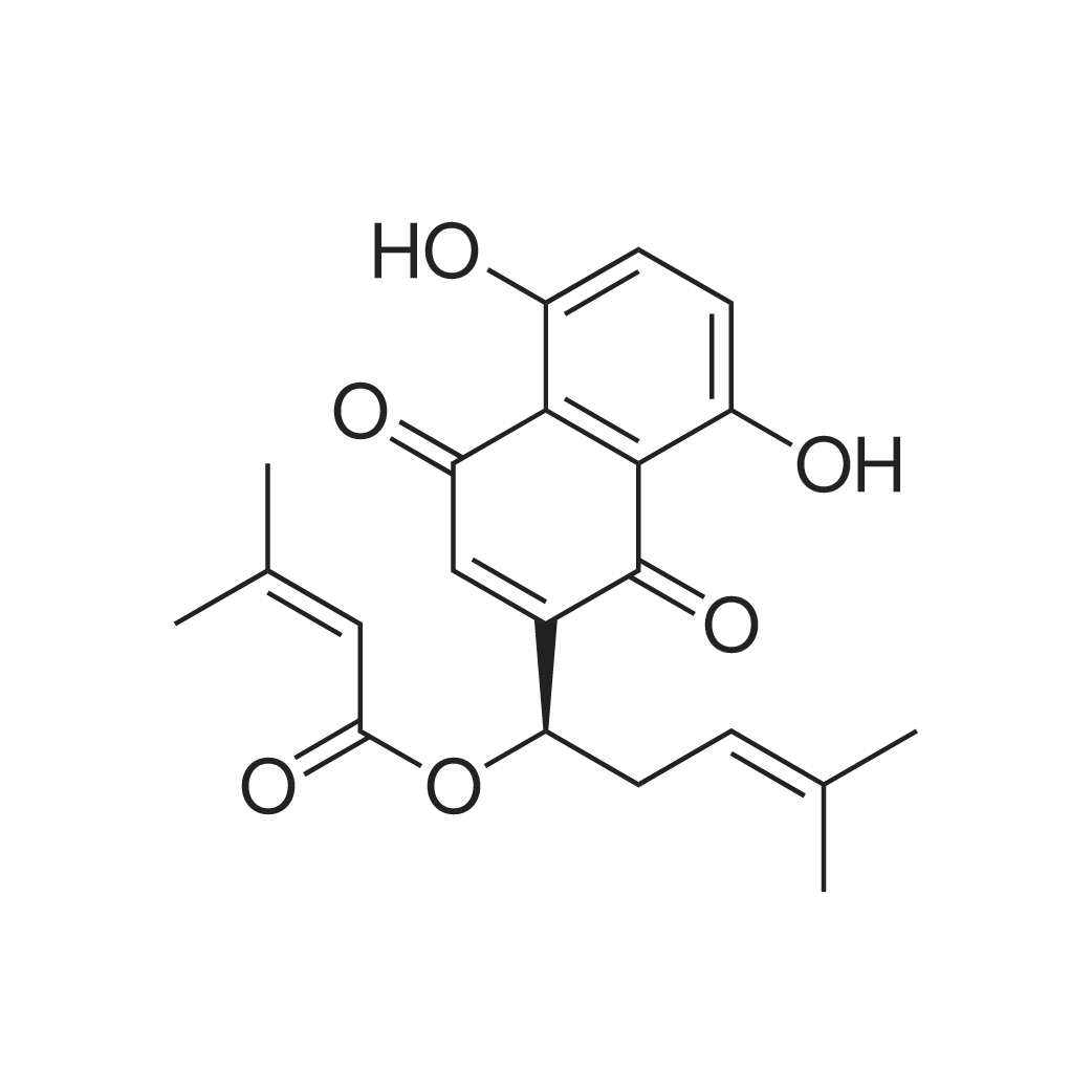 (R)-1-(5,8-Dihydroxy-1,4-dioxo-1,4-dihydronaphthalen-2-yl)-4-methylpent-3-en-1-yl 3-methylbut-2-enoa