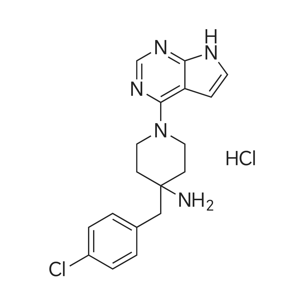4-(4-Chlorobenzyl)-1-(7H-pyrrolo[2,3-d]pyrimidin-4-yl)piperidin-4-amine hydrochloride