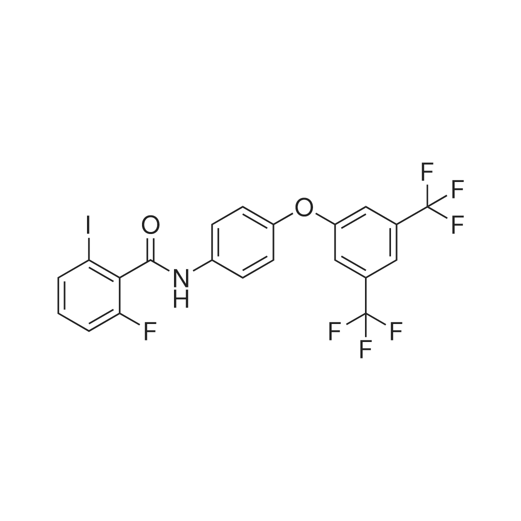 N-(4-(3,5-Bis(trifluoromethyl)phenoxy)phenyl)-2-fluoro-6-iodobenzamide