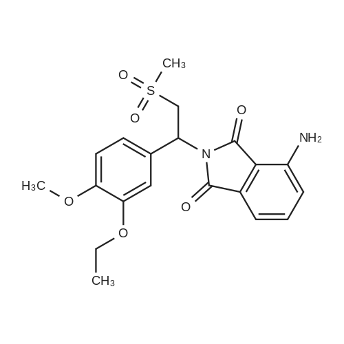 253168-83-1|4-Amino-2-(1-(3-ethoxy-4-methoxyphenyl)-2-(methylsulfonyl)ethyl)isoindoline-1,3-dione