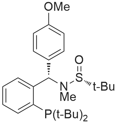 (R)-N-((S)-(2-(Di-tert-butylphosphanyl)phenyl)(4-methoxyphenyl)methyl)-N,2-dimethylpropane-2-sulfina
