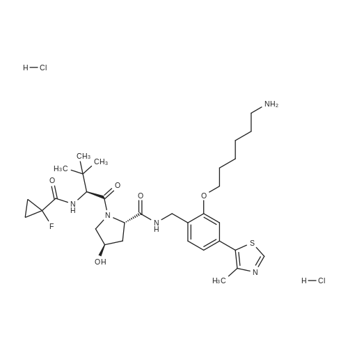 (2S,4R)-N-(2-((6-Aminohexyl)oxy)-4-(4-methylthiazol-5-yl)benzyl)-1-((S)-2-(1-fluorocyclopropane-1-ca