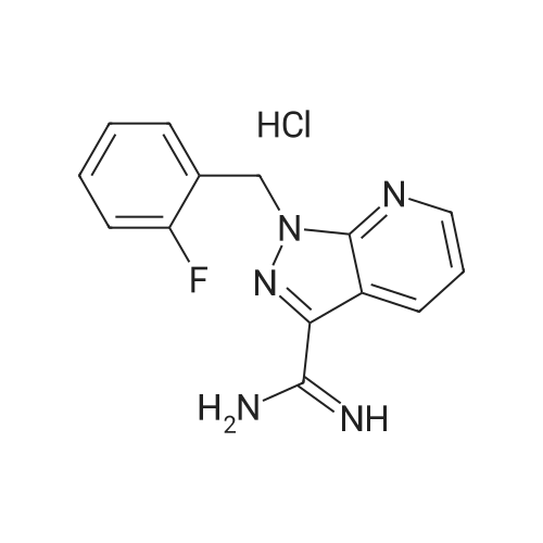 1-(2-Fluorobenzyl)-1H-pyrazolo[3,4-b]pyridine-3-carboximidamide hydrochloride