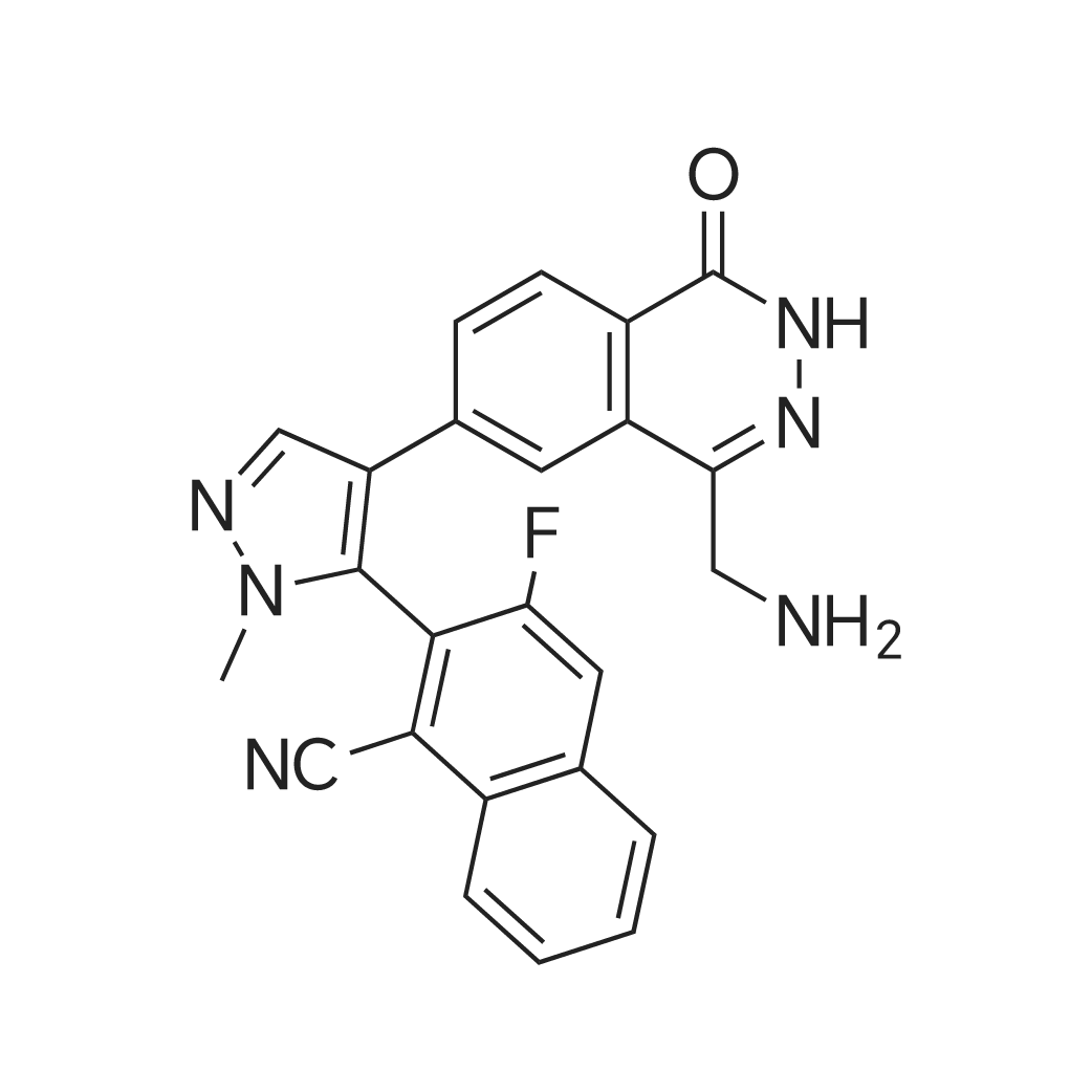2-(4-(4-(Aminomethyl)-1-oxo-1,2-dihydrophthalazin-6-yl)-1-methyl-1H-pyrazol-5-yl)-3-fluoro-1-naphtho