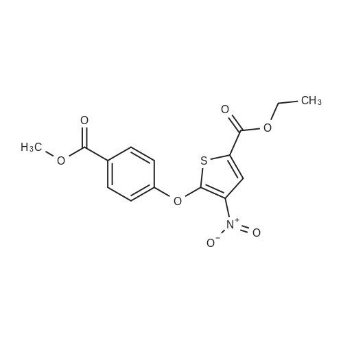 Ethyl 5-(4-(methoxycarbonyl)phenoxy)-4-nitrothiophene-2-carboxylate