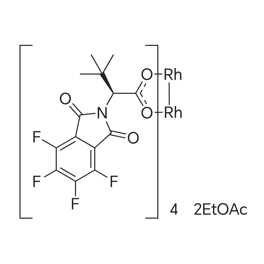 Tetrakis[N-tetrafluorophthaloyl-(S)-tert-leucinato]dirhodium Bis(ethyl Acetate) Adduct