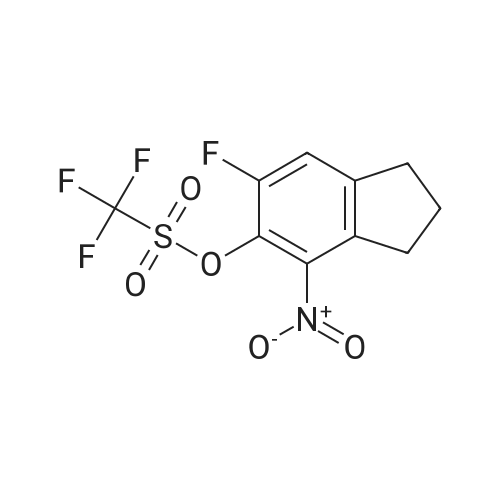 6-Fluoro-4-nitro-2,3-dihydro-1H-inden-5-yl trifluoromethanesulfonate