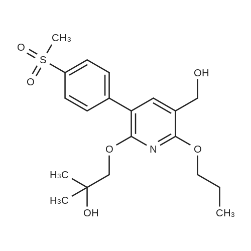 1-((5-(Hydroxymethyl)-3-(4-(methylsulfonyl)phenyl)-6-propoxypyridin-2-yl)oxy)-2-methylpropan-2-ol