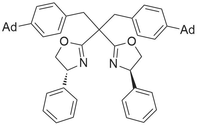 (4R,4'R)-2,2'-(1,3-Bis(4-(adamantan-1-yl)phenyl)propane-2,2-diyl)bis(4-phenyl-4,5-dihydrooxazole)