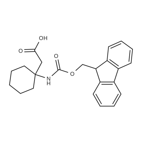 282524-98-5 2-(1-((((9H-Fluoren-9-yl)methoxy)carbonyl)amino)cyclohexyl)acetic acid
