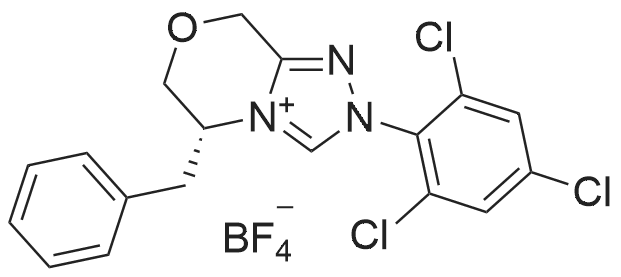 (R)-5-Benzyl-2-(2,4,6-trichlorophenyl)-5,6-dihydro-8H-[1,2,4]triazolo[3,4-c][1,4]oxazin-2-ium tetraf