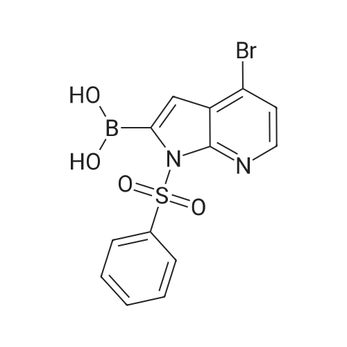 2828439-36-5 (4-Bromo-1-(phenylsulfonyl)-1H-pyrrolo[2,3-b]pyridin-2-yl)boronic acid