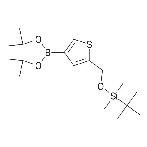 tert-Butyldimethyl((4-(4,4,5,5-tetramethyl-1,3,2-dioxaborolan-2-yl)thiophen-2-yl)methoxy)silane