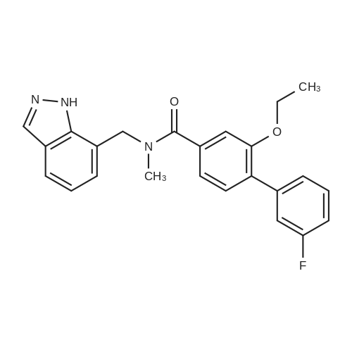 N-((1H-Indazol-7-yl)methyl)-2-ethoxy-3'-fluoro-N-methyl-[1,1'-biphenyl]-4-carboxamide