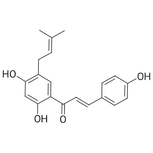 (E)-1-(2,4-Dihydroxy-5-(3-methylbut-2-en-1-yl)phenyl)-3-(4-hydroxyphenyl)prop-2-en-1-one