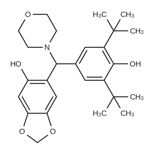6-((3,5-Di-tert-butyl-4-hydroxyphenyl)(morpholino)methyl)benzo[d][1,3]dioxol-5-ol