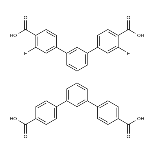 5'-(4-Carboxy-3-fluorophenyl)-5''-(4-carboxyphenyl)-3-fluoro-[1,1':3',1'':3'',1'''-quaterphenyl]-4,4